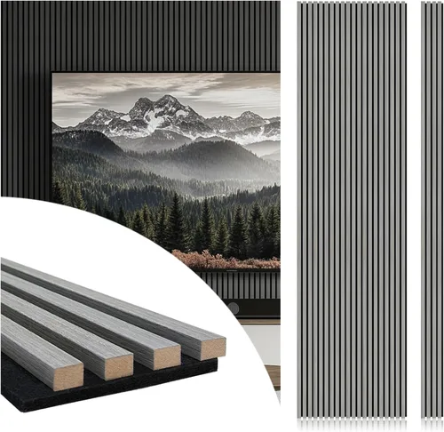 Vista 8 de CONCORD WALLCOVERINGS ™ Paneles de pared de madera, chapas 3D acústicas absorbentes de sonido para reducción de ruido e insonorización, cine