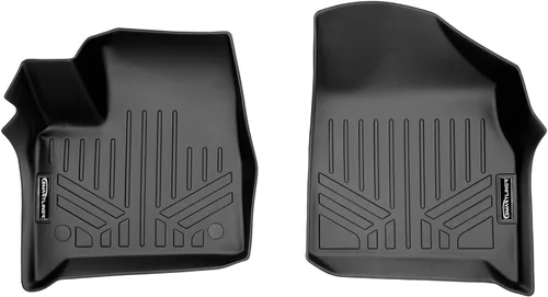 Vista 42 de SMARTLINER Juego de alfombrillas de piso de 2 filas compatibles con Chevrolet Traverse 2011-2017