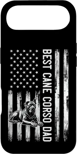 Vista 27 de Best Cane Corso Dad Patriotic Dog Lover Gift, Mastiff Case for iPhone 17