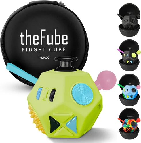 Vista 30 de PILPOC theFube Infinity Cube Infinite Magic Cube alivia el estrés y la Rojo