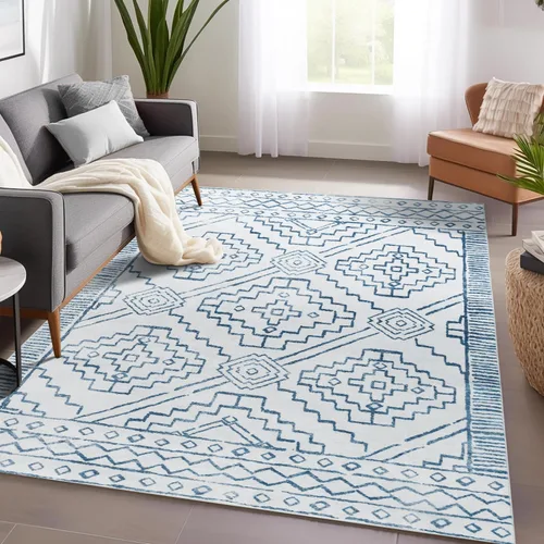 Vista 62 de jinchan - Tapete de pasillo marroquí de 2 x 6 pies con líneas, bohemio, lavable, para cocina, suave, geométrico, de lana sintética, antideslizante