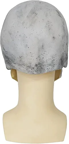Vista 4 de EraSpooky Máscara de calavera de látex para Halloween, accesorios de disfraz de terror