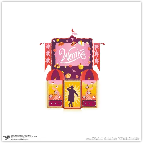 Vista 9 de Trends International Gallery Pops Wonka Movie - Póster de pared de Candy Store, 12.00 x 12.00 pulgadas, versión de marco negro