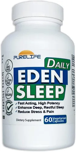 Vista 9 de Eden Daily Sleep [Nueva fórmula libre de GABA] - Duerme más rápido, relaja tu cuerpo, promueve un sueño profundo y reparador (30 cápsulas veganas)