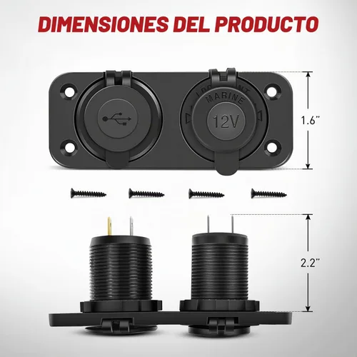 Vista 7 de Nilight QC 3.0 Cargador USB y Enchufe de Encendedor de Cigarrillos Precableado 12V-24V para Coches y Camiones