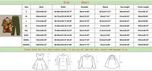 Vista 3 de Hugncmy Ladies Five Sleeve Printed Blouse Pants Two Piece Suit Insulated Bib