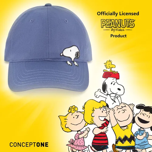 Vista 7 de Concept One Peanuts Snoopy Dad Hat, Adult Baseball Cap with Curved Brim