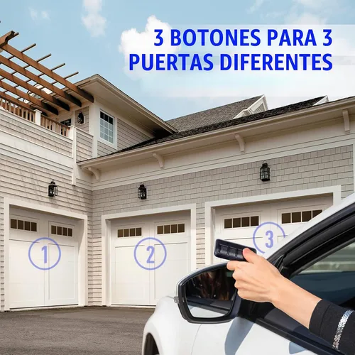 Vista 7 de Control remoto universal para puerta de garaje para LiftMaster/Chamberlain/Craftsman, control remoto de puerta de garaje de repuesto con clip