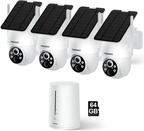 Vista 10 de Cámaras 2K para Seguridad del Hogar - Cámaras de Seguridad Solares Inalámbricas para Exteriores con Vista Pan/Inclinación de 360°, Cámara