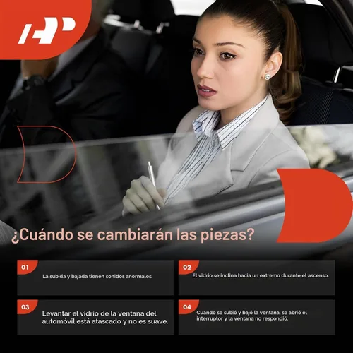 Vista 7 de A-Premium Elevalunas eléctrico del lado del conductor trasero con motor (2 pines)