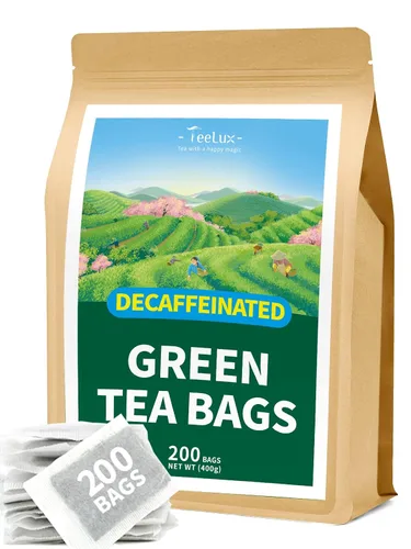 Vista 28 de TeeLux Bolsas de té verde menta, té verde con menta, menta verde y citronela, con cafeína, 100% real y natural, 100