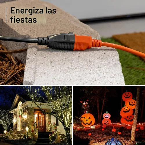Vista 5 de GE Cable de extensión para exteriores, 15 pies, cable de extensión
