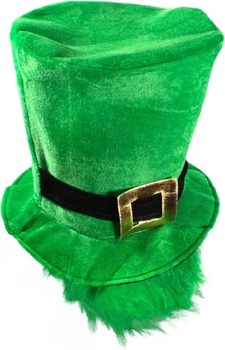 Vista 2 de St. Patrick 's parte superior sombrero con barba