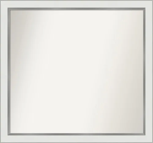 Vista 265 de Amanti Art Espejo personalizado, espejo de baño estrecho Alexandria White Wash, espejo de pared o espejo de tocador de baño sobre el fregadero