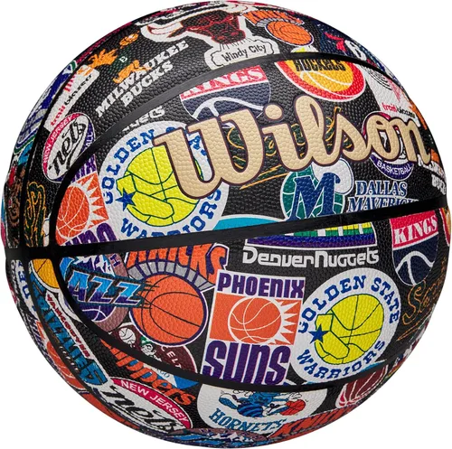 Vista 2 de Wilson NBA All Team Synthetic Leather Rubber 7/3 Indoor Outdoor Basketball