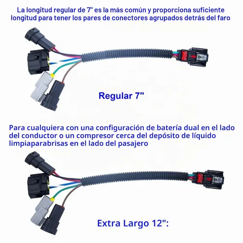 Vista 6 de Mejora de arnés de conversión de faros LED, actualización de arnés de cables de faros compatible con Toyota Tacoma 2016-2023 para usar faros LED