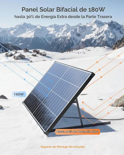 Vista 5 de ZOUPW 180 Watt N-Type 16BB Bifacial Anti-Shading Solar Panel
