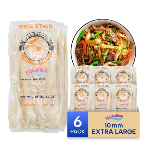 Vista 11 de Fideos de arroz tailandés en palitos (S-1mm, Paquete de 1)