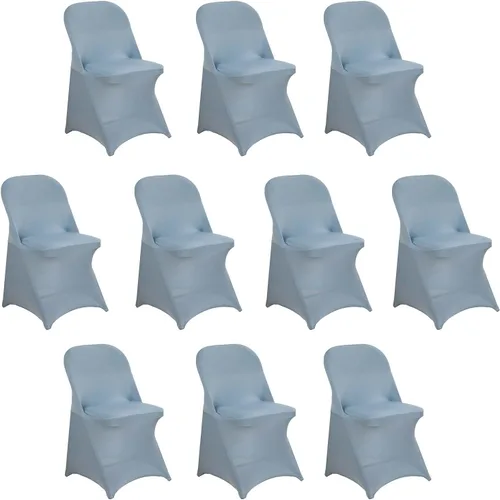 Vista 55 de Efavormart - Funda para silla plegable elástica de elastano, ajustable, para cenas, eventos, bodas, fiestas, banquetes, catering, color beige
