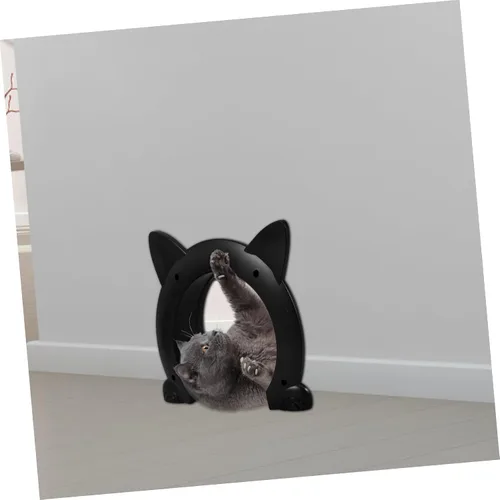 Vista 6 de No-Flap Interior Cat Door Pet Entrance for Doors with Easy Cleaning Safety Design Stylish Home Decor Accessory