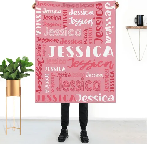 Vista 24 de Mantas de bebé personalizadas para niñas y niños con nombre, mantas de bebé personalizadas con nombre, mantas personalizadas para niños, artículos