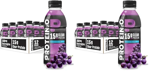 Vista 10 de Protein2o - Bebida a base de agua con infusión de 15 gramos de proteína de suero, sabor cereza, botella de 16.9 oz (paquete de 12)