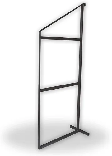 Vista 8 de Generic Soportes de estantería de acero negro resistente de 2 niveles, se venden en pares