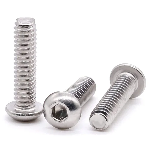 Vista 6 de Glvaner Tornillos de cabeza de botón de 1/4-20 x 1 pulgada (30 piezas) de acero inoxidable 304 cobertura completa de rosca 18-8