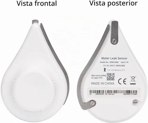 Vista 2 de THIRDREALITY Sensor de fuga de agua Zigbee con detección de goteo, alarma de 120dB, notificaciones de la aplicación habilitadas cuando funciona