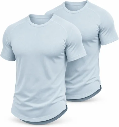 Vista 8 de Morbuy Paquete de 2 camisetas de entrenamiento para hombre de secado rápido Marrón oscuro