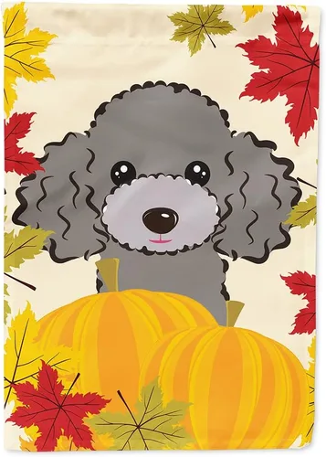 Vista 53 de Caroline's Treasures BB2050GF - Bandera decorativa para jardín de Acción de Gracias con sabueso afgano para patio exterior, jardín, jardín