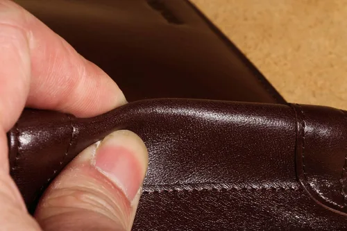 Vista 4 de MANBANG - Cartera de piel de vacuno con capacidad extra para hombre