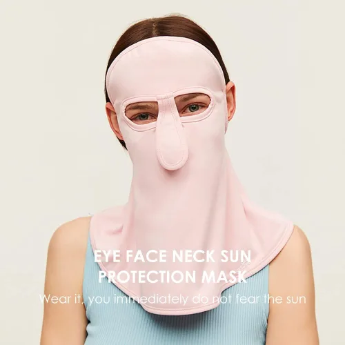 Vista 2 de Neck Gaiter Face Scarf Cover Sun Protection Balaclava Cloth Bandanas with Ear Loops SLF3M263
