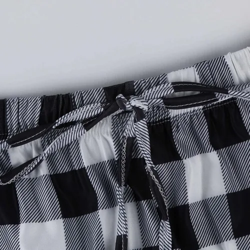 Vista 5 de YUTANRAL Pantalones de pijama para mujer, holgados, de cintura alta, pierna ancha, cómodos, informales, modernos, estampados, con bolsillos