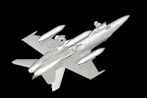 Vista 3 de Hobby Boss HY80268 F/A-18A Hornet Kit de construcción de modelo de avión