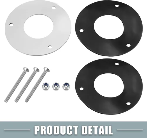 Vista 6 de Tubo de escape a través del casco con tornillos y tuercas para tubo de tubo de acero inoxidable de 0.945 in 0.94 pulgadas