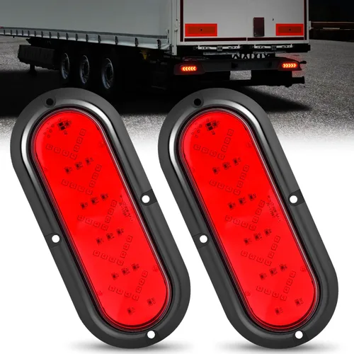 Vista 13 de Nilight Luz trasera ovalada de 6 pulgadas, 2 unidades, 35 LED, flecha Luces de flecha ámbar 2 piezas