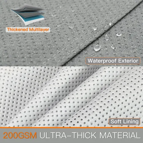 Vista 2 de Kayme - Funda de coche resistente impermeable para todo tipo de clima, cubiertas completas para exteriores, protección contra rayos UV, lluvia