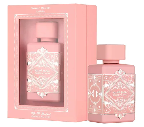 Vista 3 de Lattafa Bade'e Al Oud Noble Blush para Unisex Eau de Parfum en Spray, 3.4 Onzas / 100 Ml