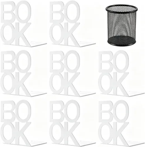 Vista 8 de Extremos para libros, soportes decorativos de metal para libros, libros, diseño de apariencia única, resistente Tapón de metal antideslizante