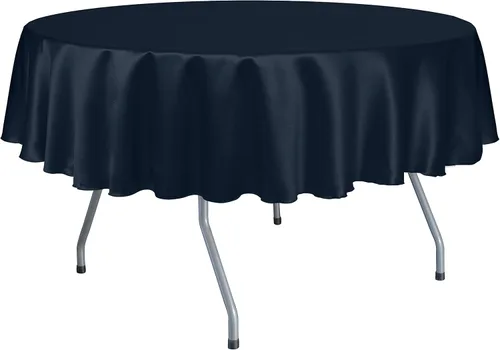 Vista 12 de Ultimate Textile Herringbone - Fandango 84-Inch Round Tablecloth, Black