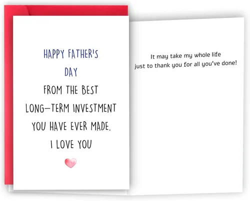 Vista 11 de Taco - Tarjeta de regalo para el día del padre de parte de la esposa, regalo feliz del día del padre para marido novio, tarjeta divertida del día