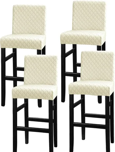 Vista 54 de Lellen - Fundas para taburete de bar de jacquard, fundas para silla de taburete de bar, fundas para silla de bar, fundas para taburete de bar