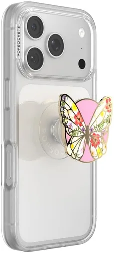 Vista 9 de PopSockets Agarre adhesivo para teléfono, soporte, soporte para teléfono, abeja, translúcido Bee Boho