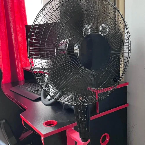 Vista 3 de Soporte de pared para ventiladores de piso Lasko – Se adapta a base de 0.984 in, compatible con modelos de 18 y 20 pulgadas (Home Depot/Lowes)