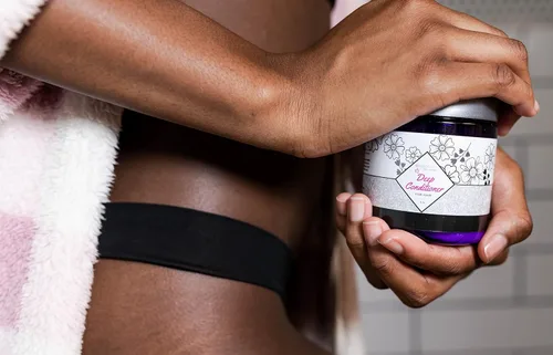 Vista 5 de Acondicionador profundo ultrahidratante, 8 onzas, enriquecido con aloe y queratina, calma y revitaliza con aroma a menta, fórmula ecológica