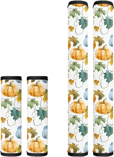Vista 14 de Juego de 4 fundas para manijas de microondas con diseño de rayas de vaca tribal, azteca, decoración de cocina, antideslizantes, a prueba