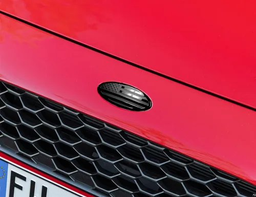 Vista 6 de CONGCONG Emblema de la bandera estadounidense de 4.5 pulgadas para Ford, calcomanía ovalada de 4.5" x 1.8" placa de identificación compatible