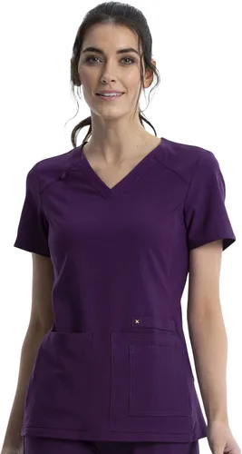Vista 18 de Cherokee Top médico médico Iflex con cuello en V Panel Top CK605 Negro