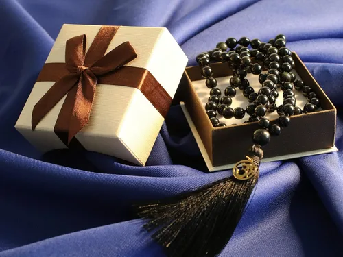 Vista 7 de COAI OM Charm Hand Knotted Tassel 108 Mala Beads Necklace